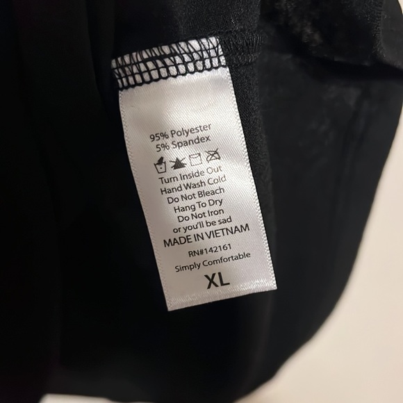 LulaRoe Randy XL Elegant Collection Black with Gold 3/4 sleeves - Picture 4 of 4